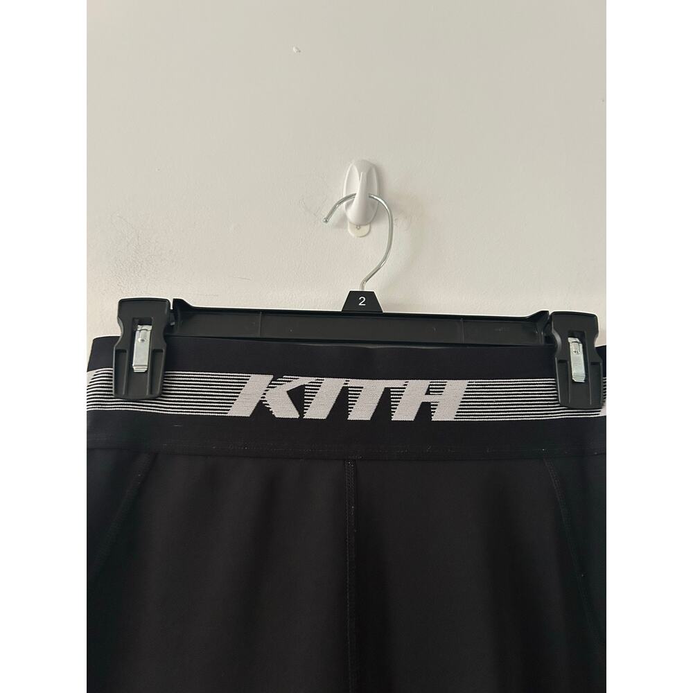 Kith Sport Mesh Cool Black Logo Band Athleisure Workout Leggings Size S - Picture 5 of 7